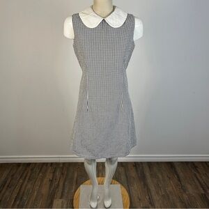 Vintage Liza Collection Monochrome Gingham Dress 4-6